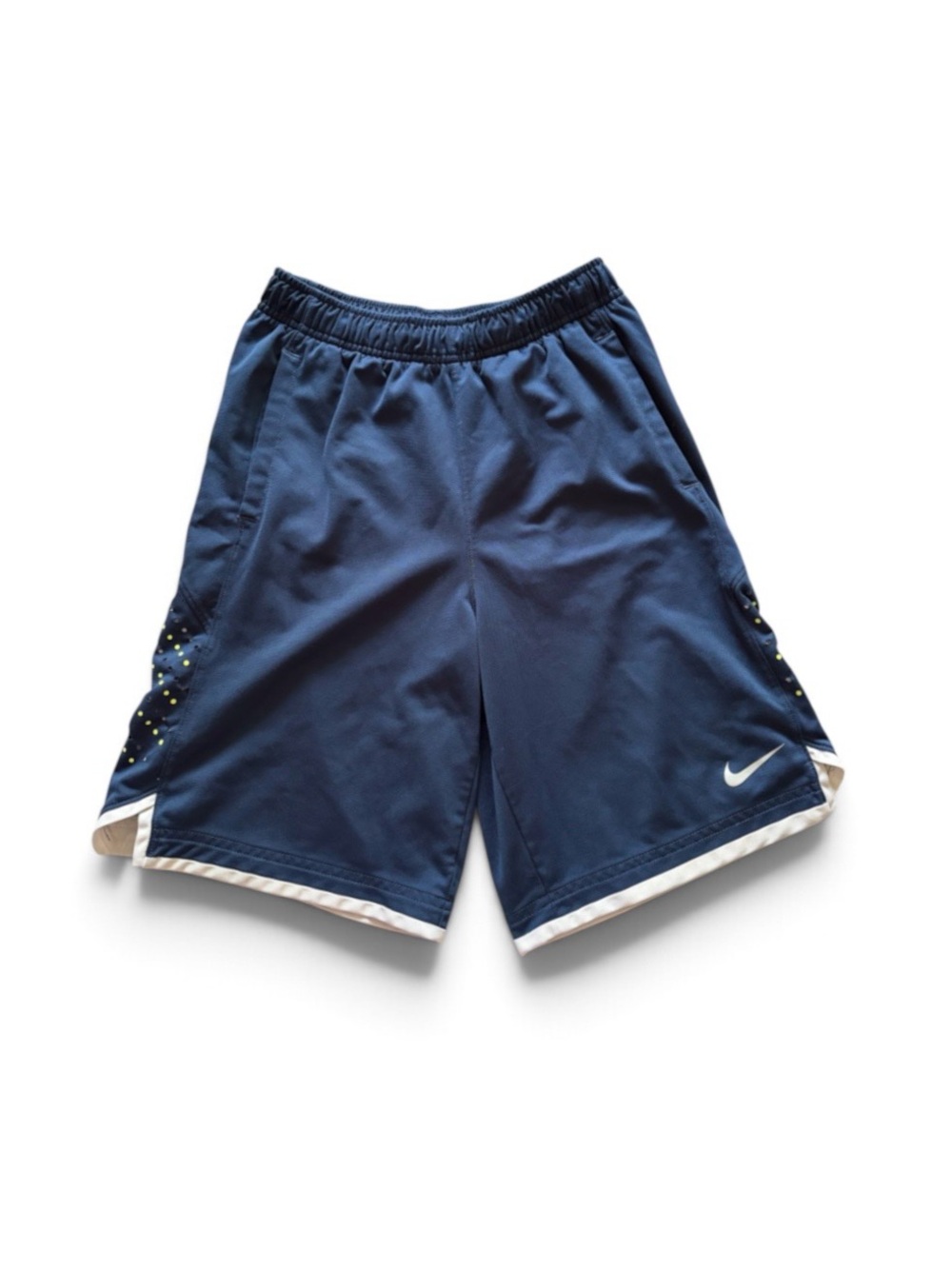 Nike Laser Perforated Training Shorts Navy Blue White Men's Size Medium Athletic